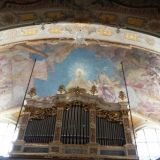 Detailansicht der Orgel.