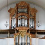... zweimanualigen, 23 Register umfassenden Orgel, erbaut von 1979 bis 1982 durch die Firma Weise in Plattling.