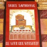 Die Madonna umgebende Wandmalerei stammt vom rumÃ¤nisch orthodoxen Freskomaler Grigorie Popescu (* 1945). Hier sind dargestellt: "SEDES SAPENTIA - Sitz der Weisheit", ...