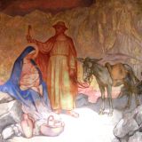 An der rechten Wand in der Marienkapelle ist die Flucht der Hl. Familie nach Ã„gypten dargestellt.