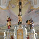 Detailansicht(en) des Hochaltars in Heilig Kreuz bei Windberg mit ...