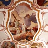 Das imposante DeckengemÃ¤lde in der Grafenkirchener Pfarrkirche St. Laurentius.