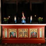 Ein letzter Blick auf den schön gestalteten "Altar im Freien". Schee wars die Fatima-Feier.