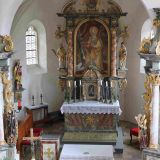 ... Hochaltar in der Paitzkofener Filialkirche St. Nikolaus.